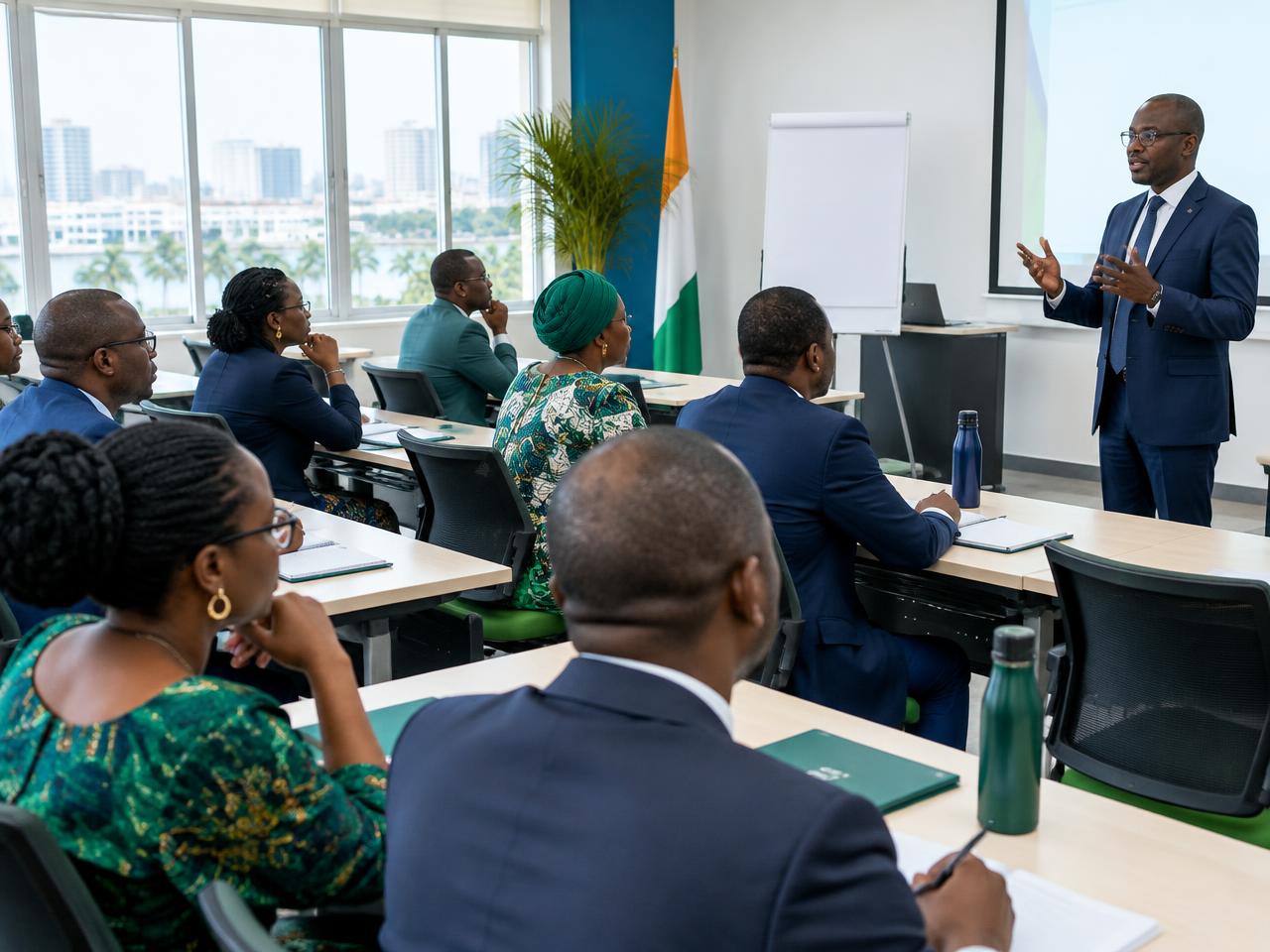 Professionnels participant à une formation continue en Côte d’Ivoire